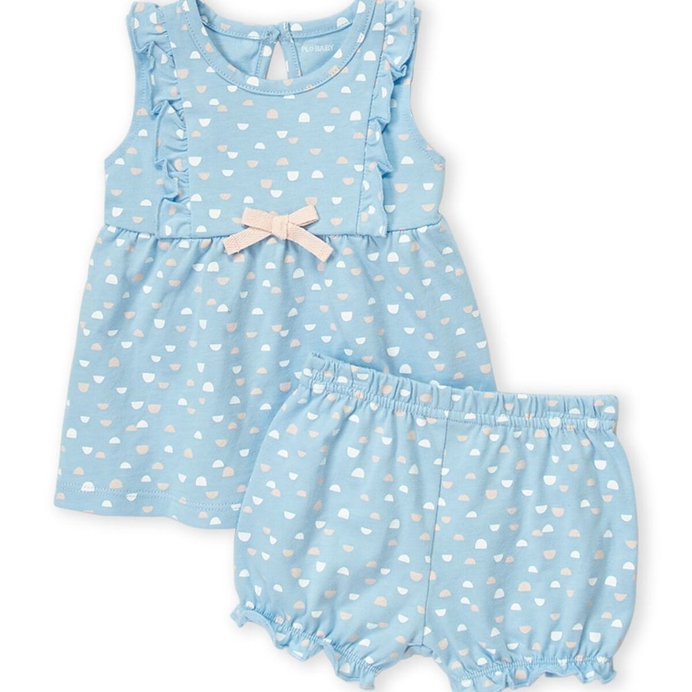 PL BABY Half Circle Dress & Shorts Baby Girls 12M